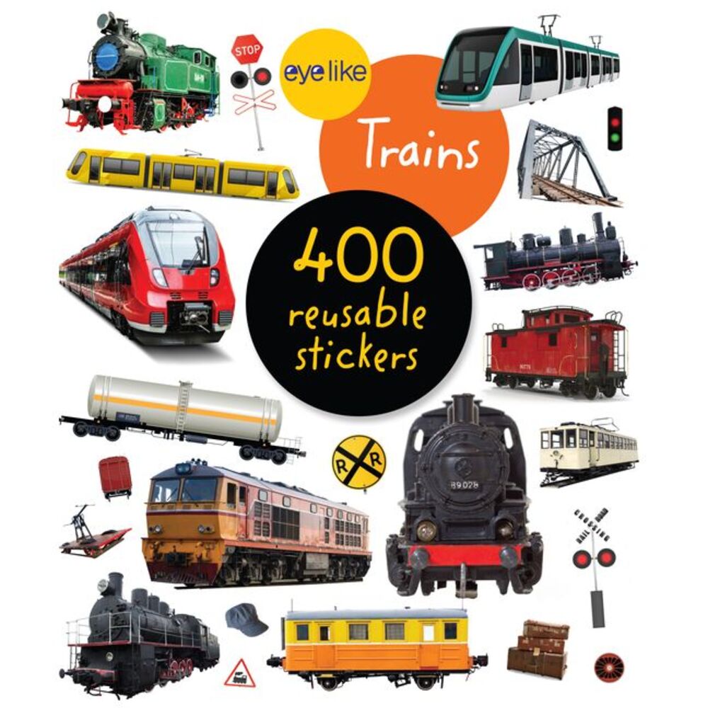 Eyelike Stickers: Trains -- Workman Publishing